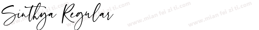 Sinthya Regular字体转换